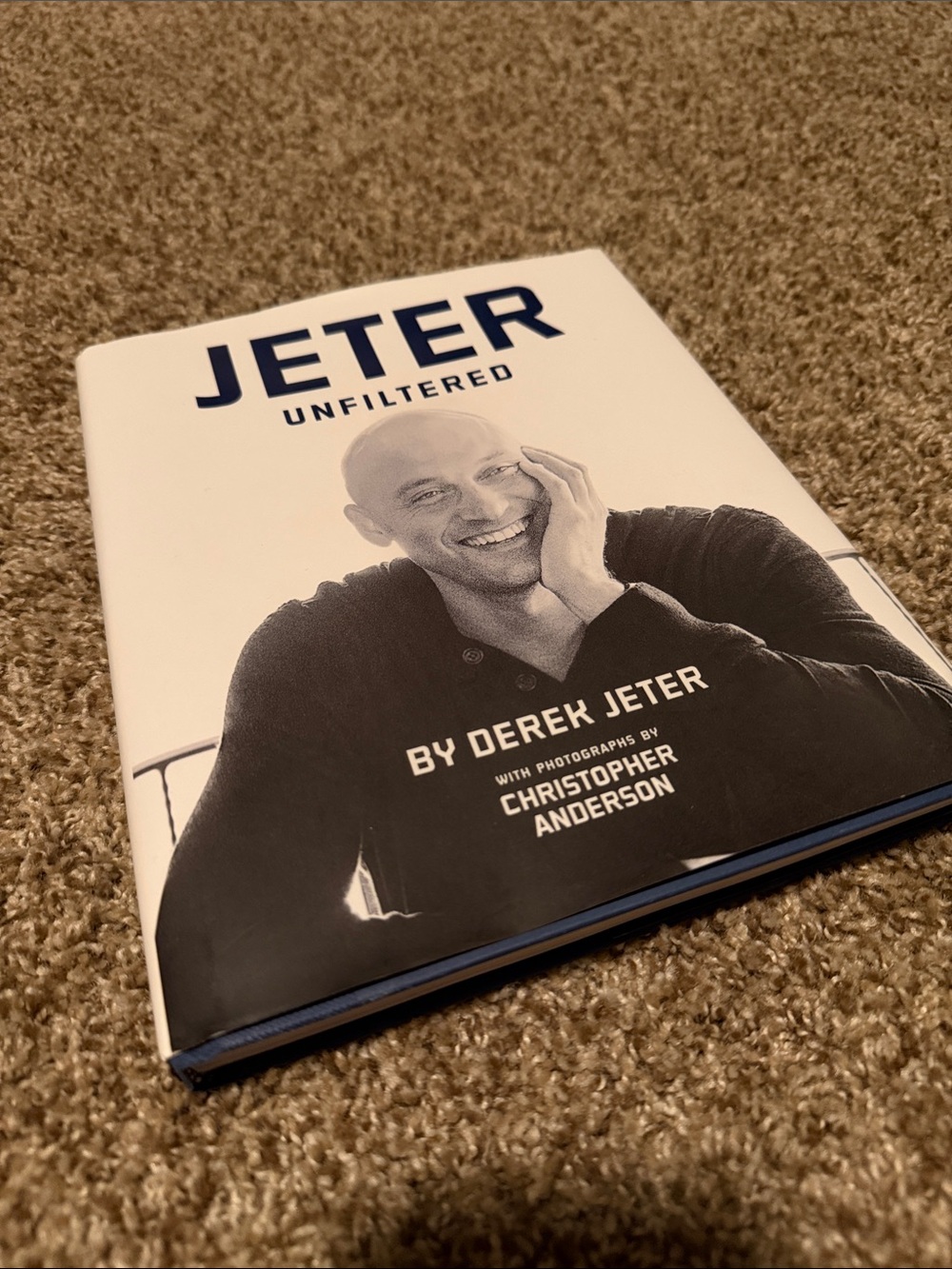 Jeter Unfiltered photo book by Derek Jeter & Chris Anderson - like new
